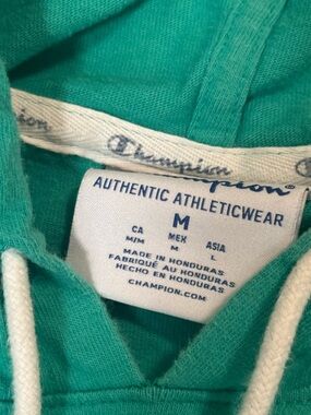Green champion hoodie